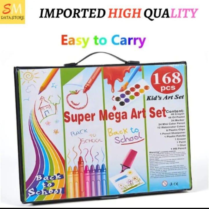 Multicolor 168 Pcs Waterproof Multipurpose Coloring Kit