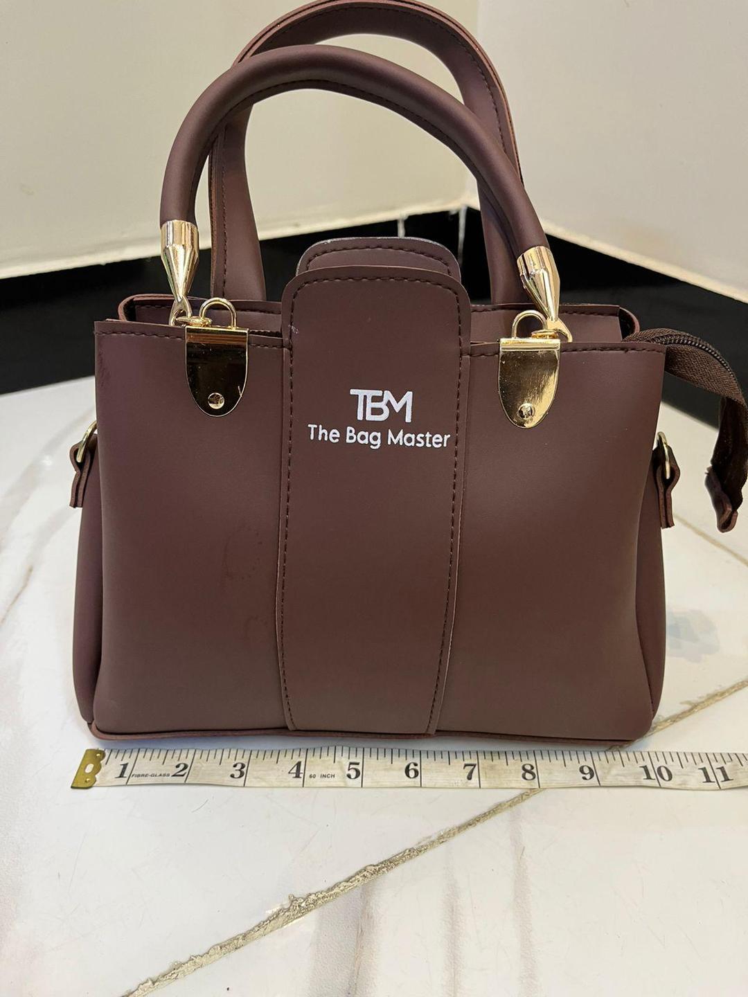 Women's Rexine Plain Hand Bag Set