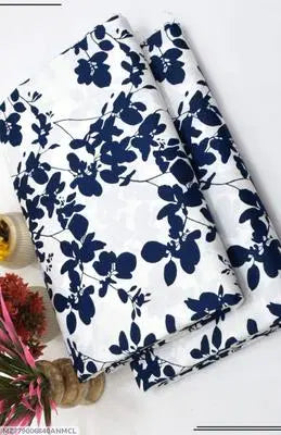2 Pcs Women's Unstitched Printed Suit