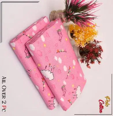 2 Pcs Women's Unstitched Printed Suit