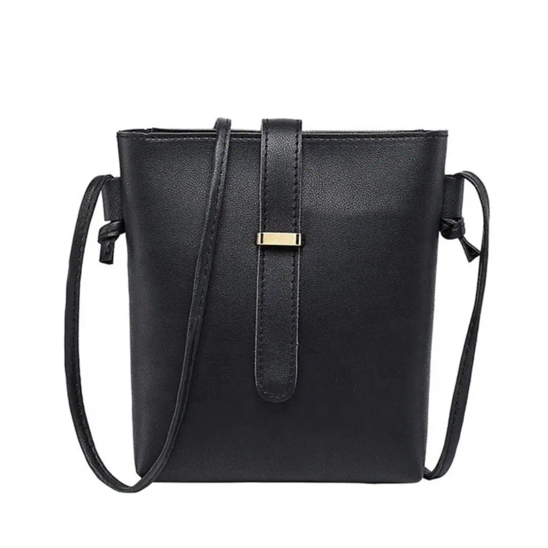 Stylish Black Crossbody Bag for Girls - 1 Pc Mini Multipurpose Design